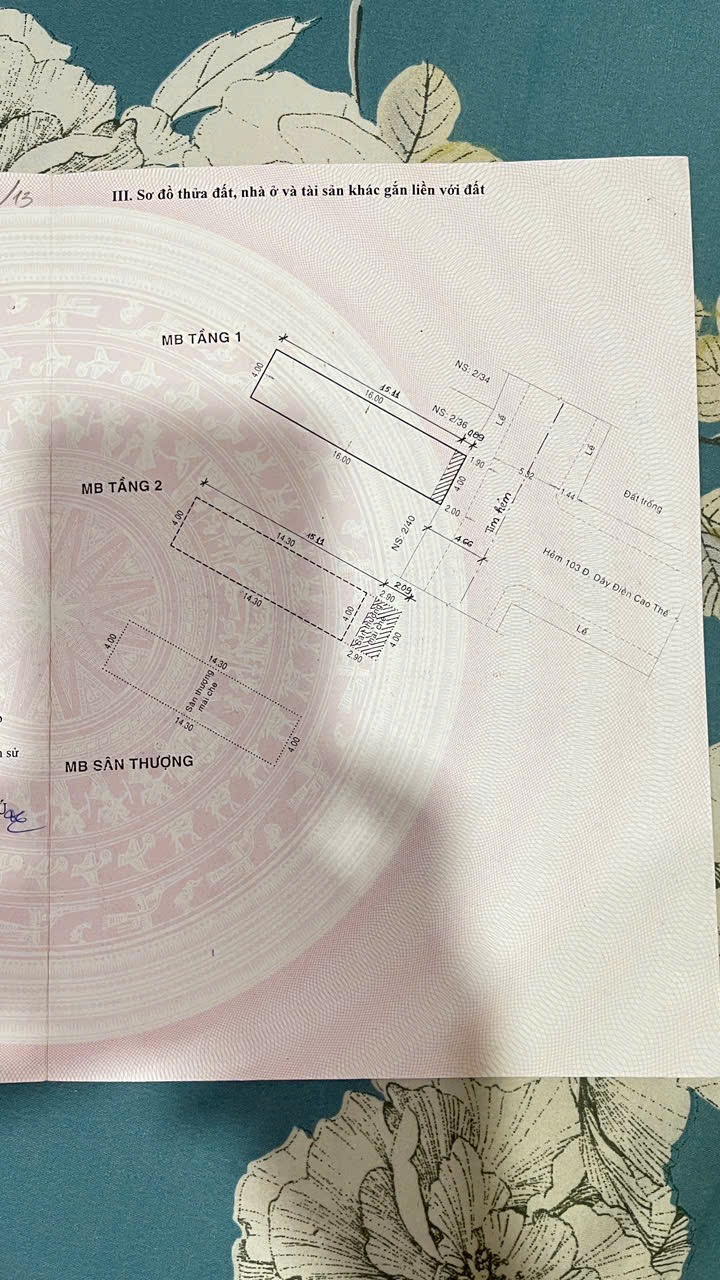 Bán Nhà hẻm Diệp Minh Châu Dt:4x16m (64m2)